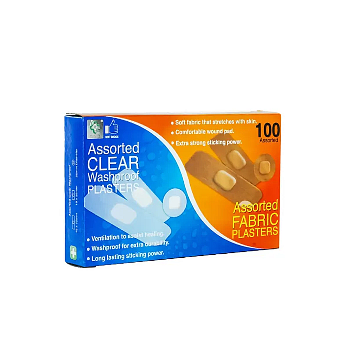 A+E Plasturi 100 buc Assorted Clear Washproof [1]