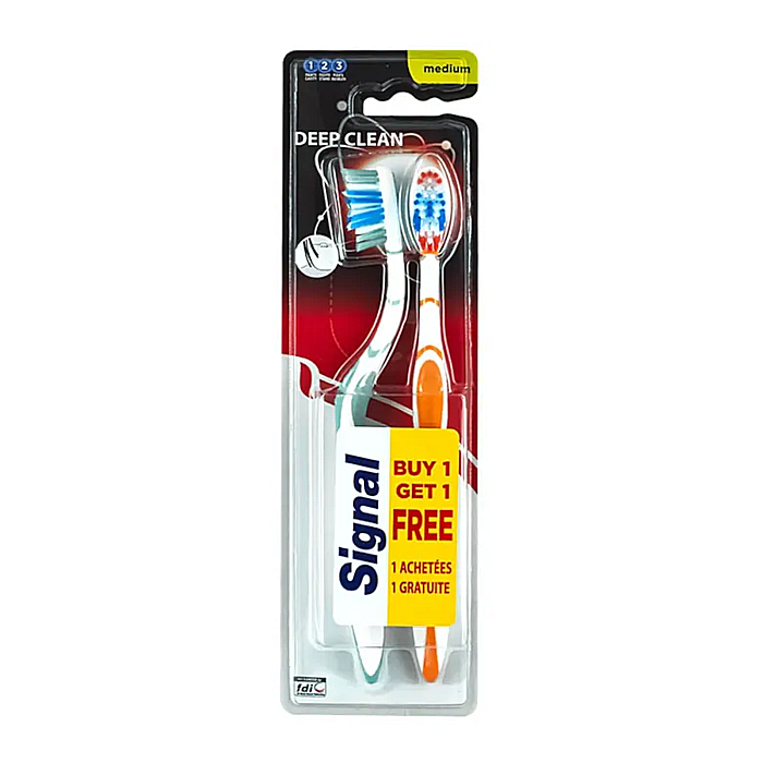 SIGNAL Set Periute de Dinti Deep Clean Medium 2 buc [1]