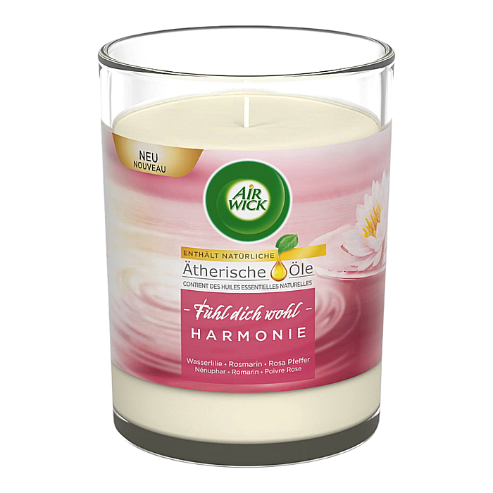 AIRWICK Lumanare Parfumata Harmony Waterlilly & Pink Pepper 220g [1]