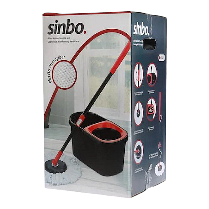 SINBO Galeata 14L cu Mop Rotativ360 + 1 Rezerva Mop [2]