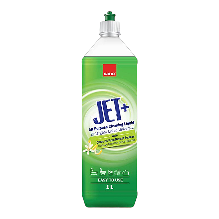 SANO Jet+ Detergent Lichid Universal Ulei de Citrus 1L [1]