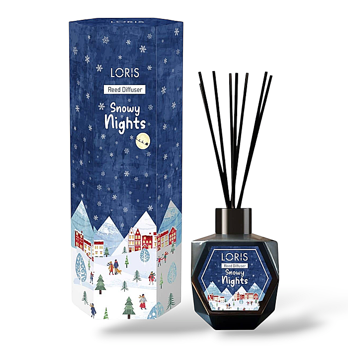 LORIS Odorizant Camera cu Betisoare EDITIE LIMITATA 110 ml SNOWY NIGHTS [1]