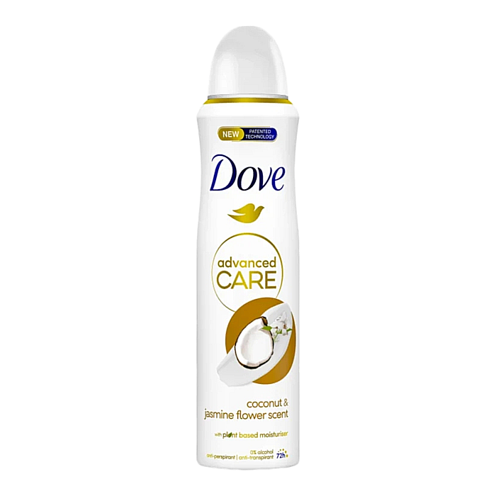 DOVE Advanced Care Antiperspirant Spray 72H COCONUT & JASMINE FLOWER 150 ml [1]