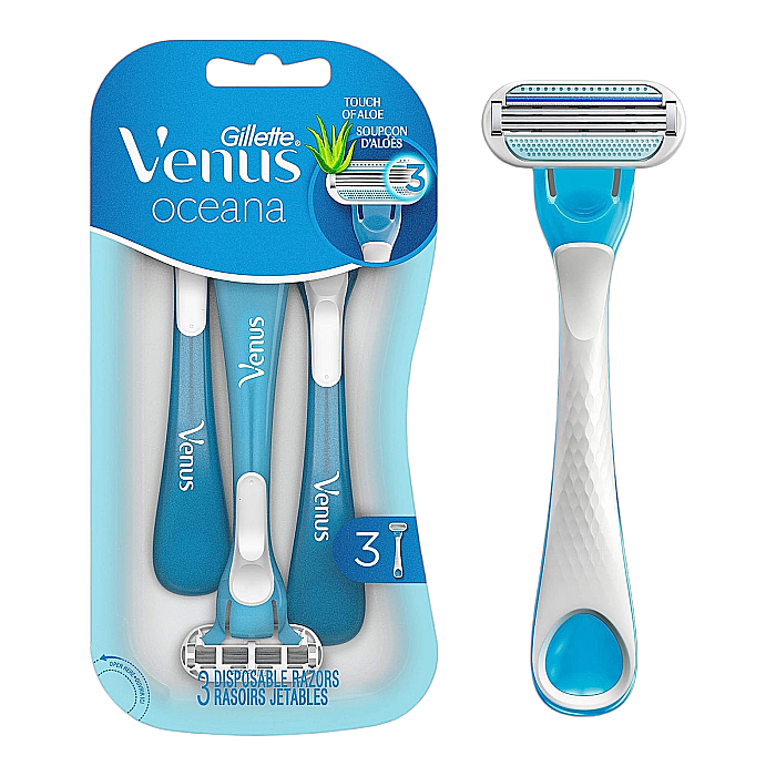 GILLETTE Venus Aparat de Ras pt Femei cu 3 Lame de Unica Folosință Oceana 3 buc [1]