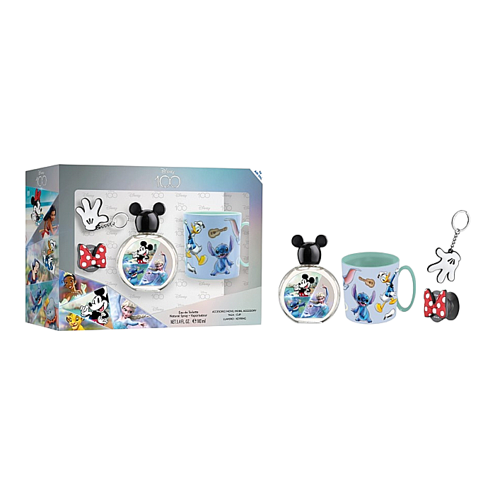 DISNEY SET Cadou EDT 100 ml + Cana + Breloc + Accesoriu Mobil [2]