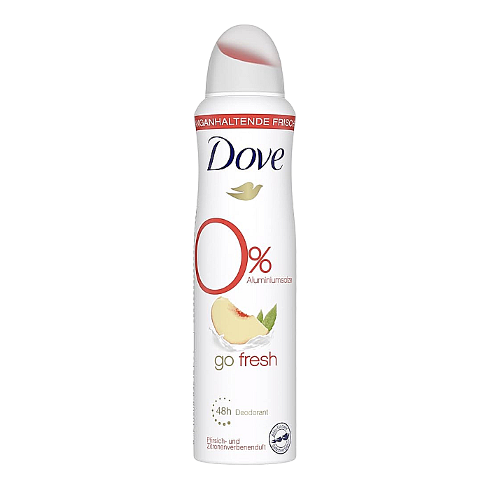 DOVE Antiperspirant Spray 0% Aluminium Salze Go Fresh PEACH & LEMON 150 ml [1]