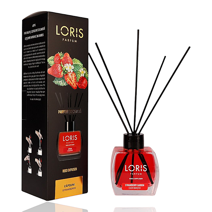 LORIS Odorizant Camera cu Betisoare CAPSUNI 120 ml [1]