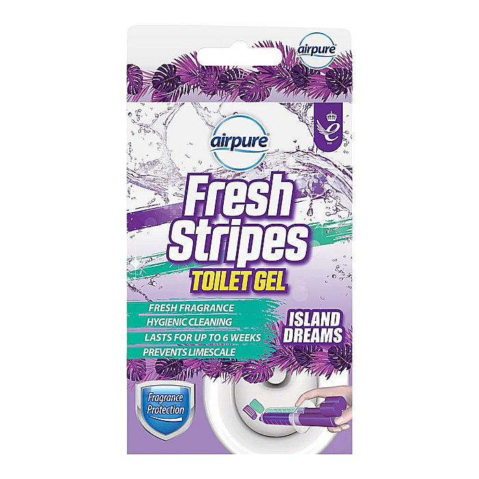 AIRPURE Fresh Stripes Odorizant Gel Toaleta Island Dreams 45 ml [1]