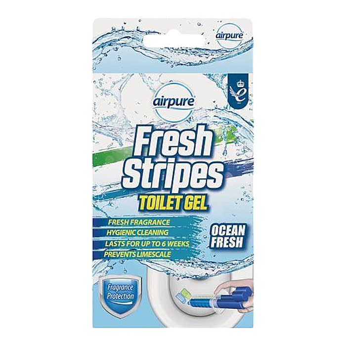 AIRPURE Fresh Stripes Odorizant Gel Toaleta Ocean Fresh 45 ml [1]