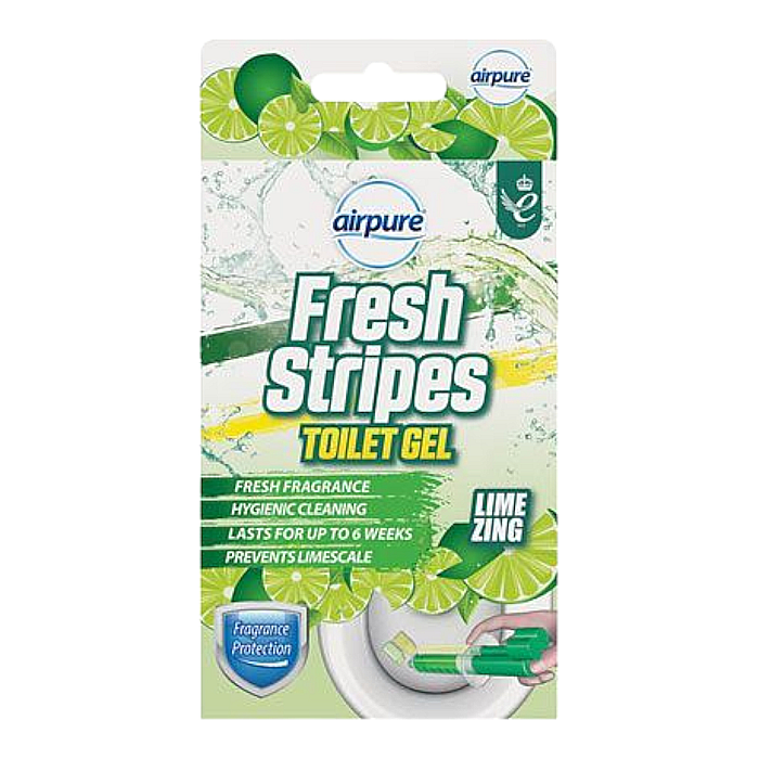 AIRPURE Fresh Stripes Odorizant Gel Toaleta Lime Zing 45 ml [1]