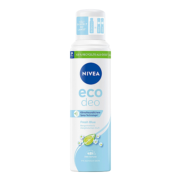 NIVEA Spray Deodorant Antiperspirant Eco Deo Fresh Blue 125 ml [1]