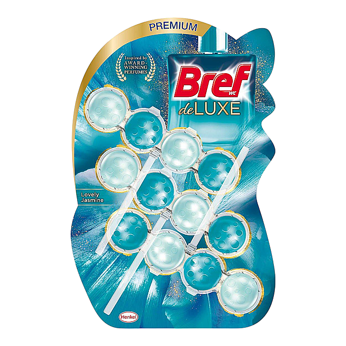 BREF Premium Deluxe Odorizant Toaleta Lovely Jasmine 3 x 50 g [1]