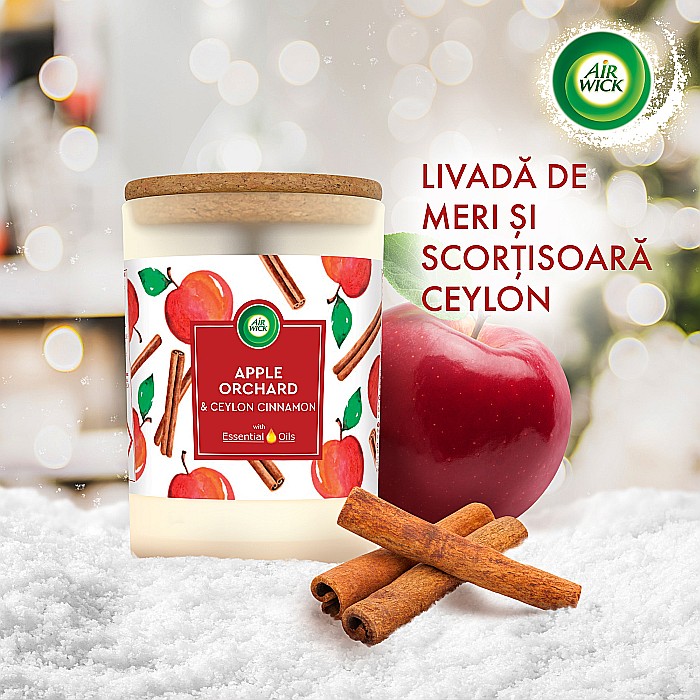 AIRWICK Lumanare cu Parfum de Vanilla Blossom & Fine Almonds 185g [2]
