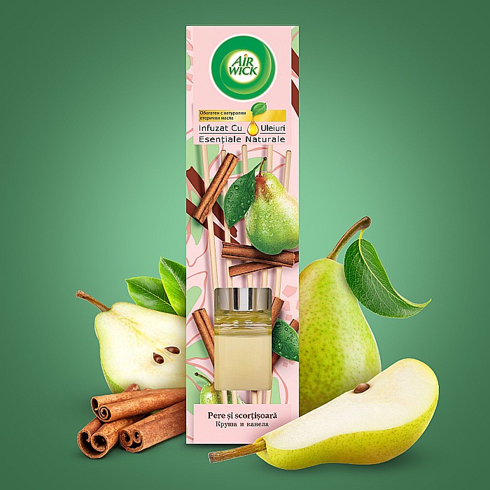AirWick Odorizant Camera cu Betisoare Pere & Scortisoara 40 ml [2]