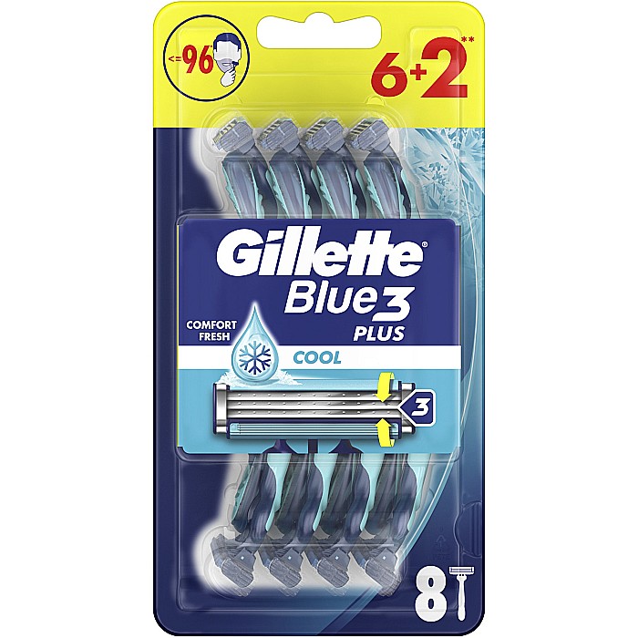 GILLETTE Blue3 Aparat de Ras Cool Set 6+2 buc [1]