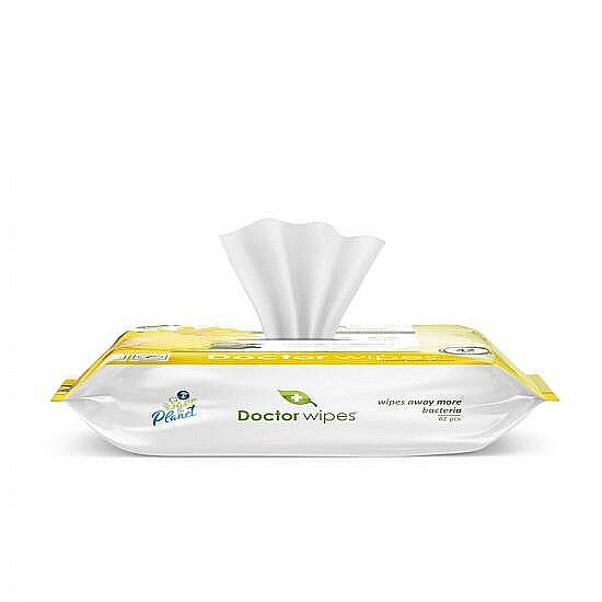 DOCTOR WIPES Hartie Igienica Umeda Biodegradabila cu Extract de Galbenele 42 buc [2]