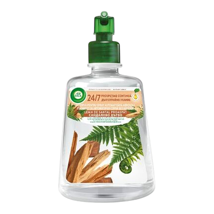 AIRWICK Rezerva Odorizant Fara Aerosoli Lemn de Santal Proaspat 228 ml [1]