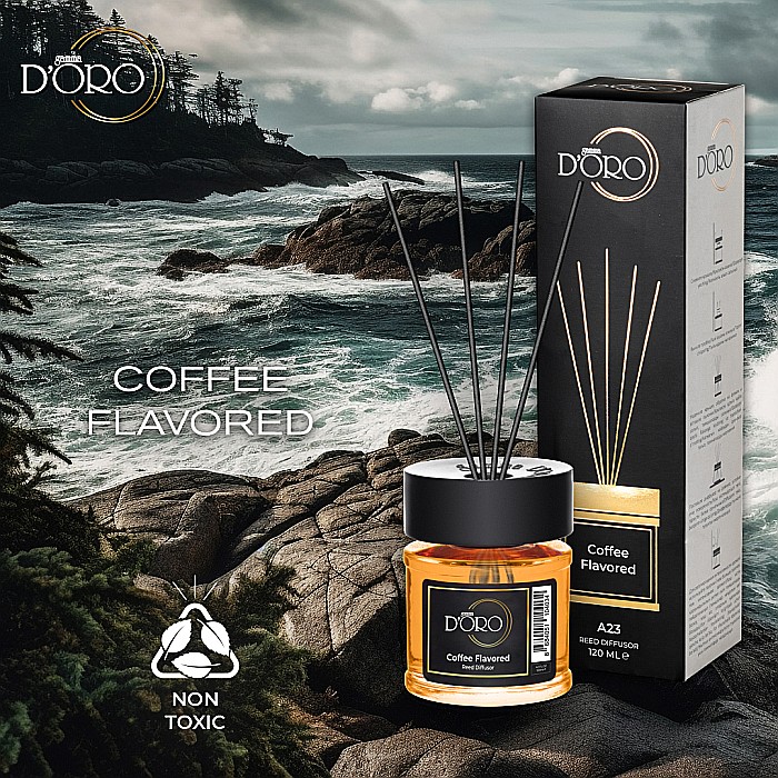 Gamma D’ORO NICHE Odorizant Camera cu Betisoare COFFEE FLAVORED 120 ml [2]