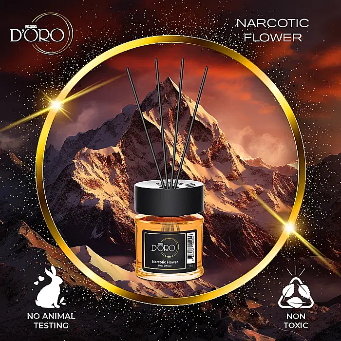 Gamma D’ORO NICHE Odorizant Camera cu Betisoare NARCOTIC FLOWER 120 ml [2]