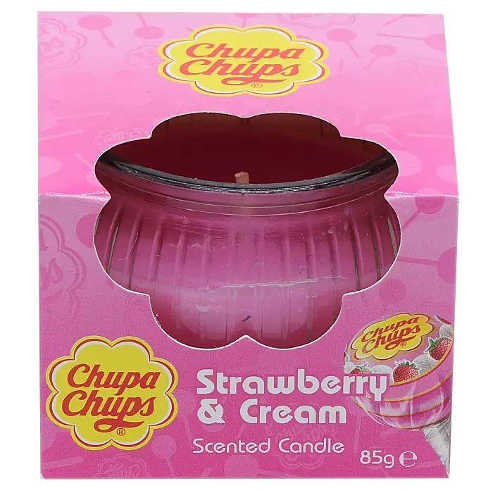 CHUPA CHUPS Lumanare Parfumata Strawberry & Cream 85 g [1]