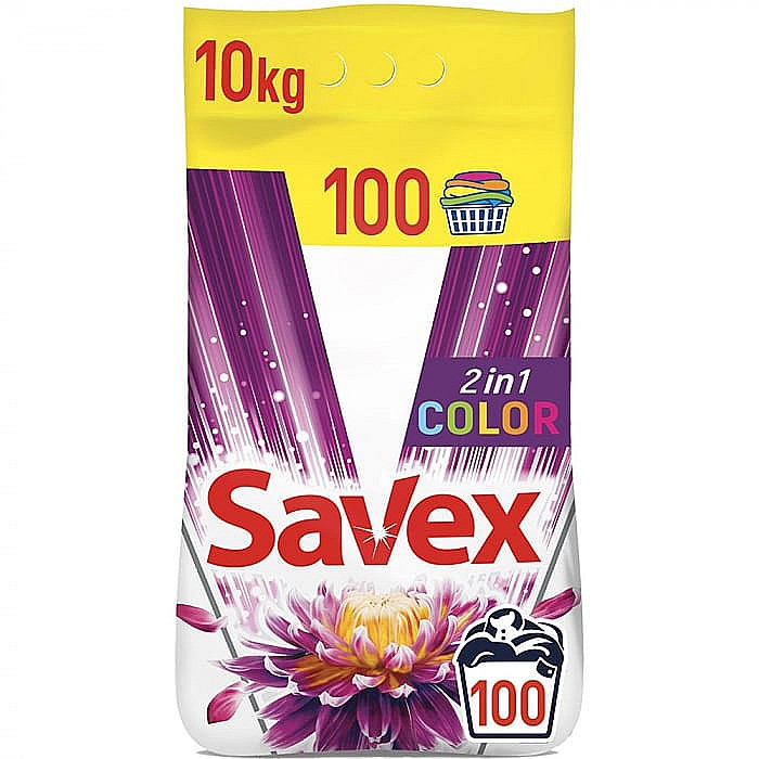 SAVEX Premium Detergent de Rufe Automat COLOR 10 Kg (100 spalari) [2]
