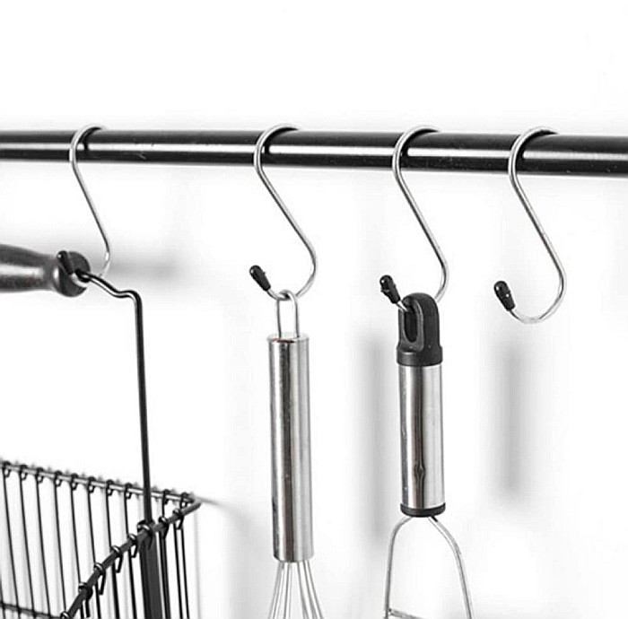 WEI Carlige Tip "S" din Otel Inoxidabil, Organizator Inox (4 buc/set) [2]