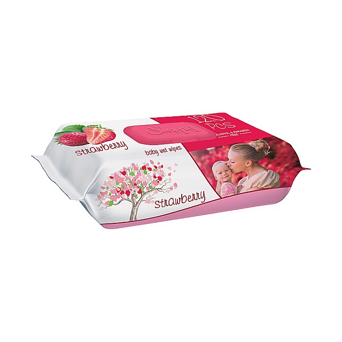 SLEEPY Servetele Umede cu Capac Capsuni 120 buc [1]