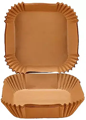 WEI Hartie de Copt Forma Patrata pt Friteuza, Air Fryer set 50 buc 160mm x 45 mm [2]