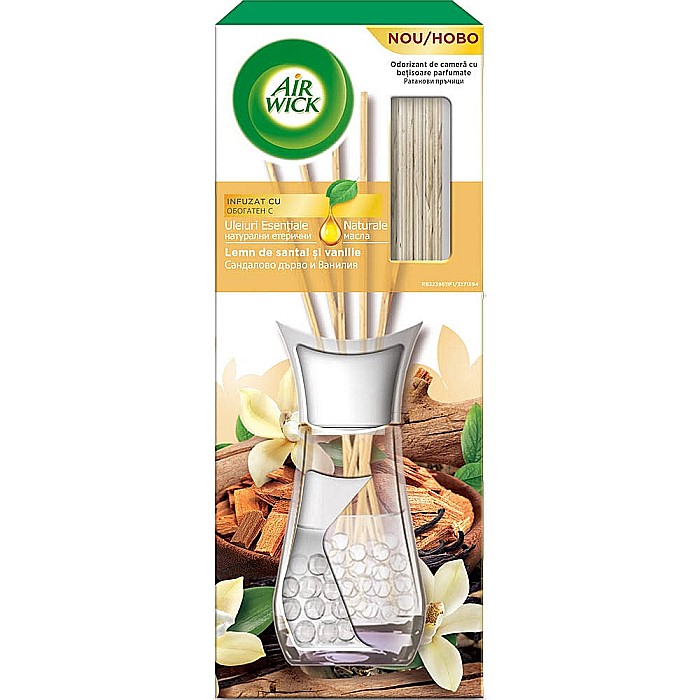 AirWick Odorizant Camera cu Betisoare Lemn de Santal&Vanilla 30 ml [1]