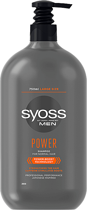 SYOSS Men Power Sampon pt Par Normal cu Pompa 750 ml [1]