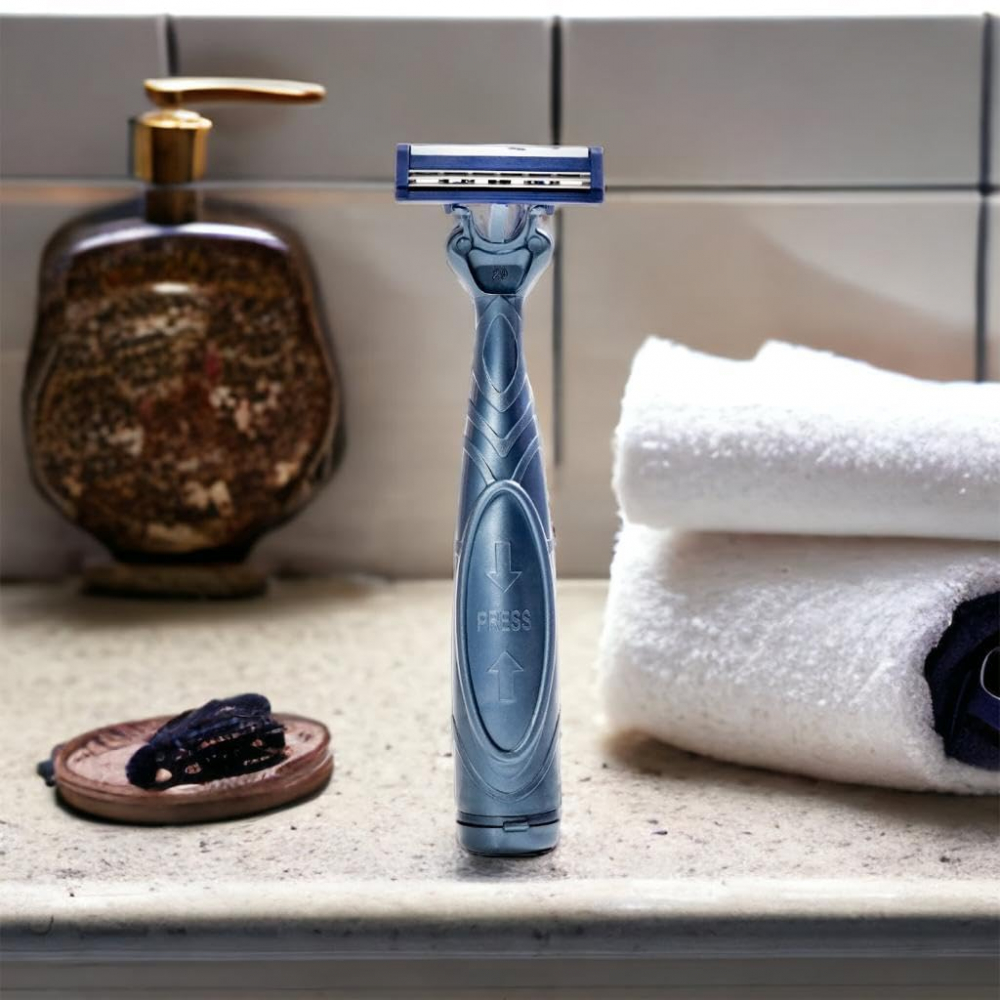 TRIP Shave Club Aparat cu Gel de Ras Integrat in Maner Ocean Set 3 buc [3]