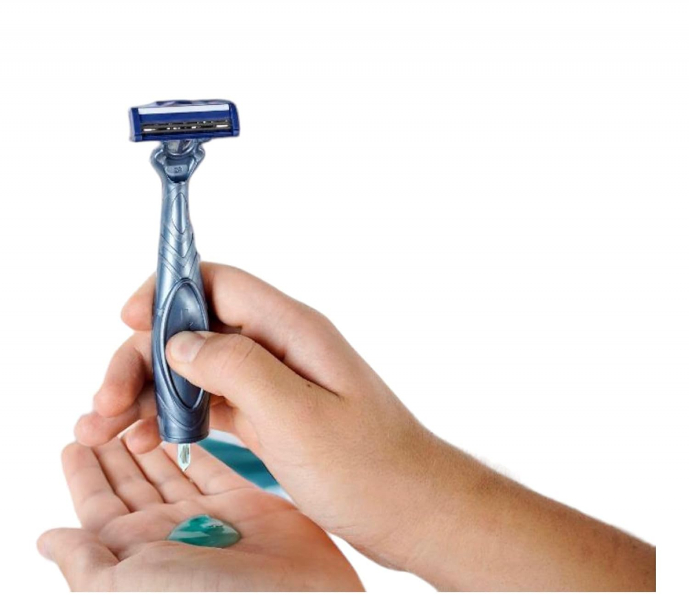 TRIP Shave Club Aparat cu Gel de Ras Integrat in Maner Ocean Set 3 buc [2]