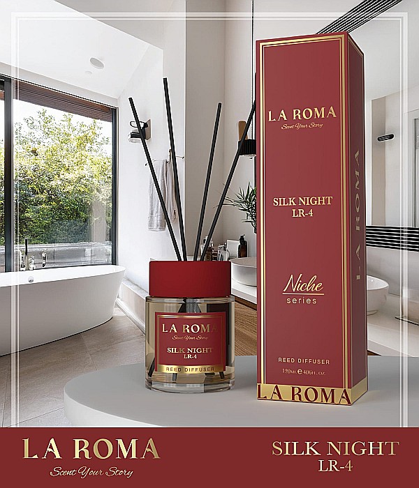 LA ROMA NICHE Odorizant Camera cu Betisoare SILK NIGHT 120 ml [2]