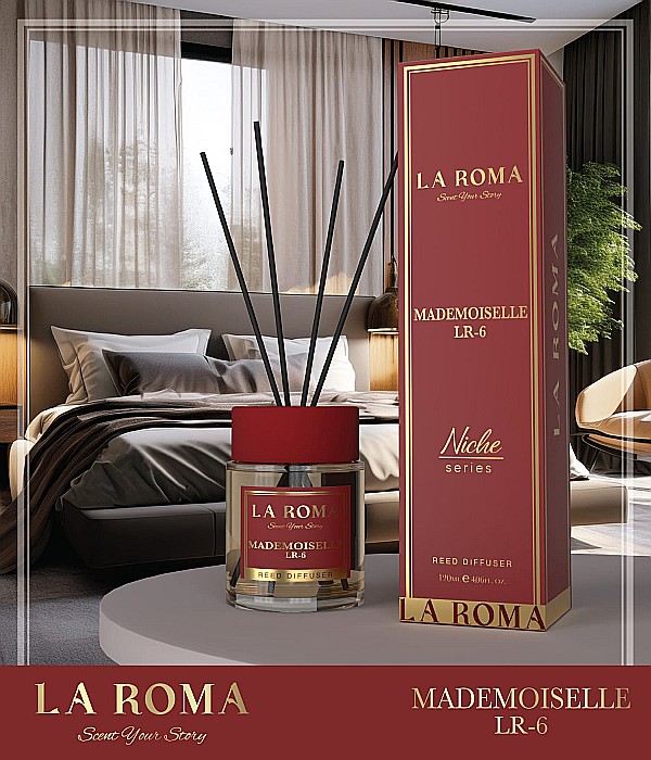 LA ROMA NICHE Odorizant Camera cu Betisoare MADEMOSELLE 120 ml [2]