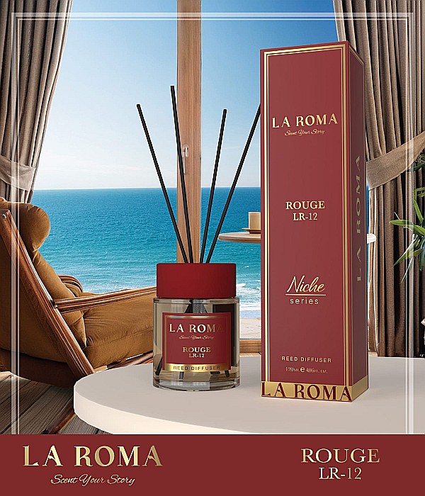 LA ROMA NICHE Odorizant Camera cu Betisoare ROUGE 120 ml [2]