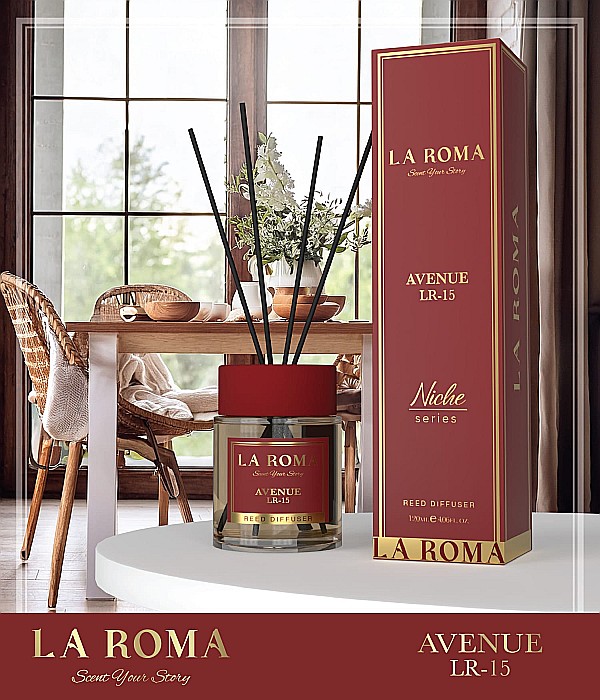 LA ROMA NICHE Odorizant Camera cu Betisoare AVENUE 120 ml [2]