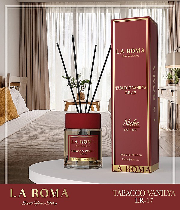 LA ROMA NICHE Odorizant Camera cu Betisoare TABACCO VANILYA 120 ml [2]