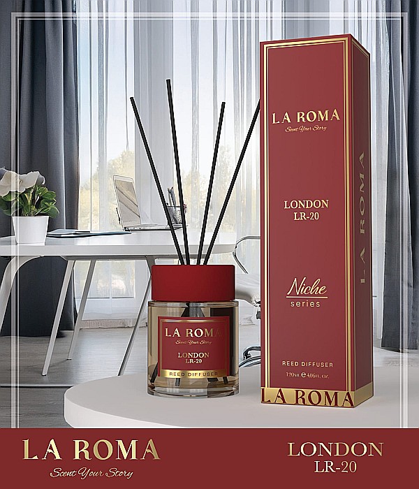 LA ROMA NICHE Odorizant Camera cu Betisoare LONDON 120 ml [2]