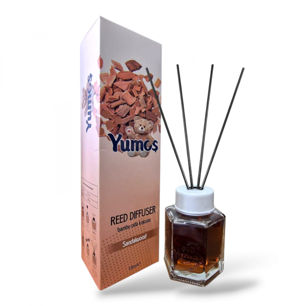 YUMOS Odorizant Camera cu Betisoare SANDALWOOD 120 ml [1]