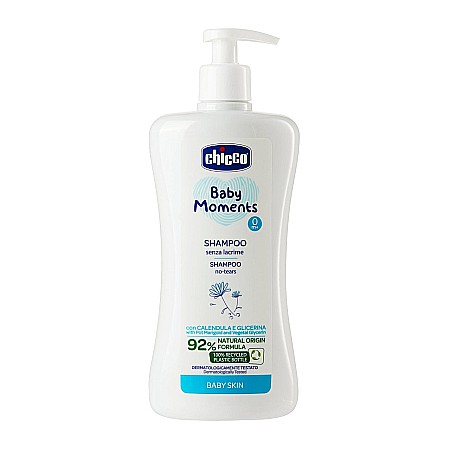 Cosmetice copii - CHICCO Sampon Fara Lacrimi Baby Moments Baby Skin 500ml 0luni+