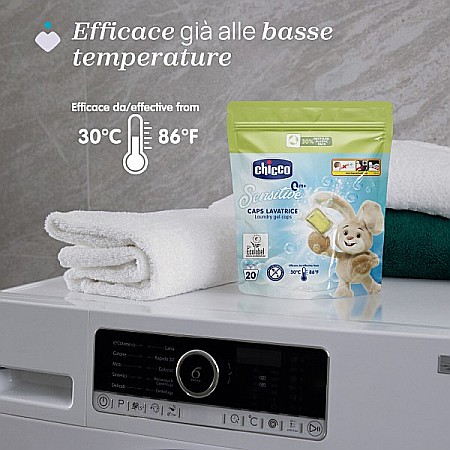 CHICCO Detergent Capsule Hipoalergenic 0 luni+ Sensitive 20 buc [1]