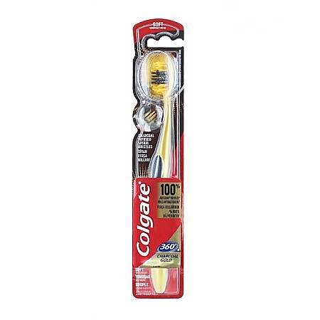 Ingrijirea corpului - COLGATE Periuta De Dinti 360 Charcoal Gold Soft