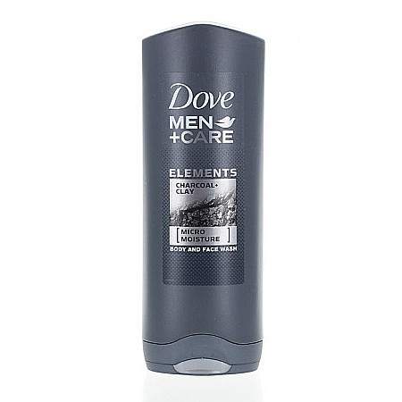 Ingrijire Personala - DOVE MEN+CARE Gel de Dus pt Corp & Fata CHARCOAL & CLAY 250 ml