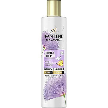 Ingrijirea parului - PANTENE Pro V Sampon Miracles Silky & Glowing Biotin Hair 225 ml