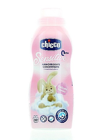 Cosmetice copii - CHICCO Balsam de Rufe Concentrat Sensitive Delicate Flowers 0luni+ 750ml (30 spalari)