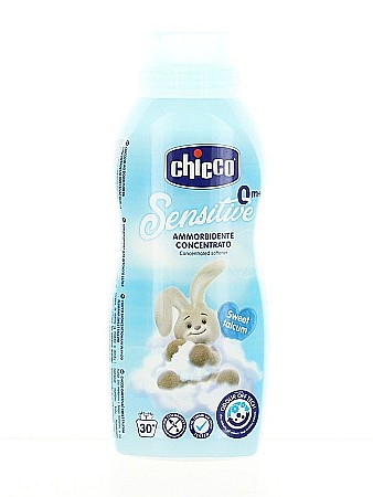 Cosmetice copii - CHICCO Balsam de Rufe Concentrat Sensitive Sweet Talcum 0luni+ 750ml (30 spalari)