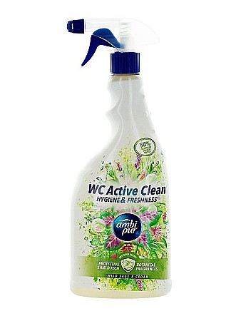 Produse de uz casnic - AMBI PUR Spray pt Curatat Vasul de Toaleta Wild Sage & Cedar 750 ml