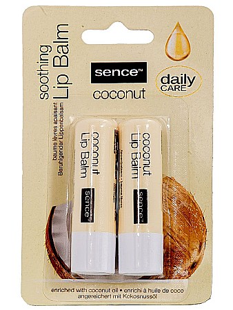 Luciu/Balsam de Buze - SENCE BEAUTY Balsam de Buze Coconut 2x4.3 g