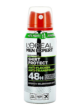 Deodorante & Parfumuri - LOREAL Men Expert Spray Deodorant Barbati Shirt Protect 48H 100 ml
