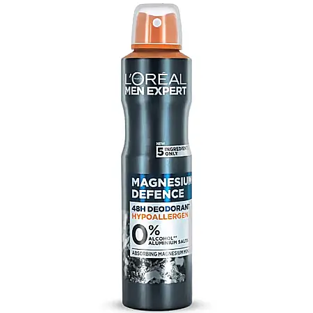 Deodorante & Parfumuri - LOREAL Men Expert Spray Deodorant Barbati MAGNESIUM DEFENCE 48H XL 250 ml